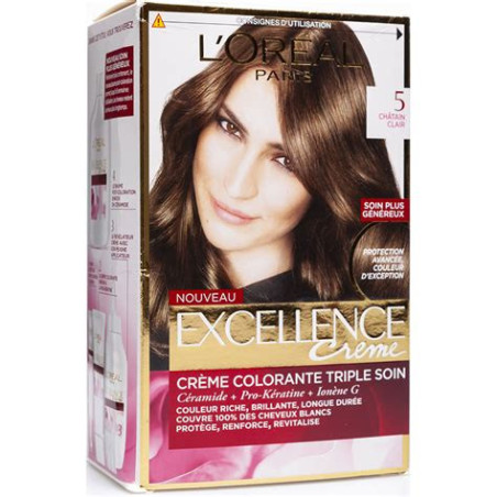 L'Oréal Paris Coloration Permanente Excellence Crème 5.5 Châtain Clair Acajou