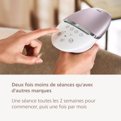 Épilateur à lumière pulsée Philips Lumea Série 8000 - 4 embouts et tondeuse-stylo BRI949/00