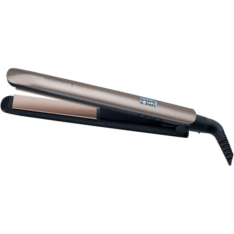 Lisseur à Cheveux Remington S8540 - Ecran LCD, 10 réglages de Température 150-230°C, Voltage universel,pochette)